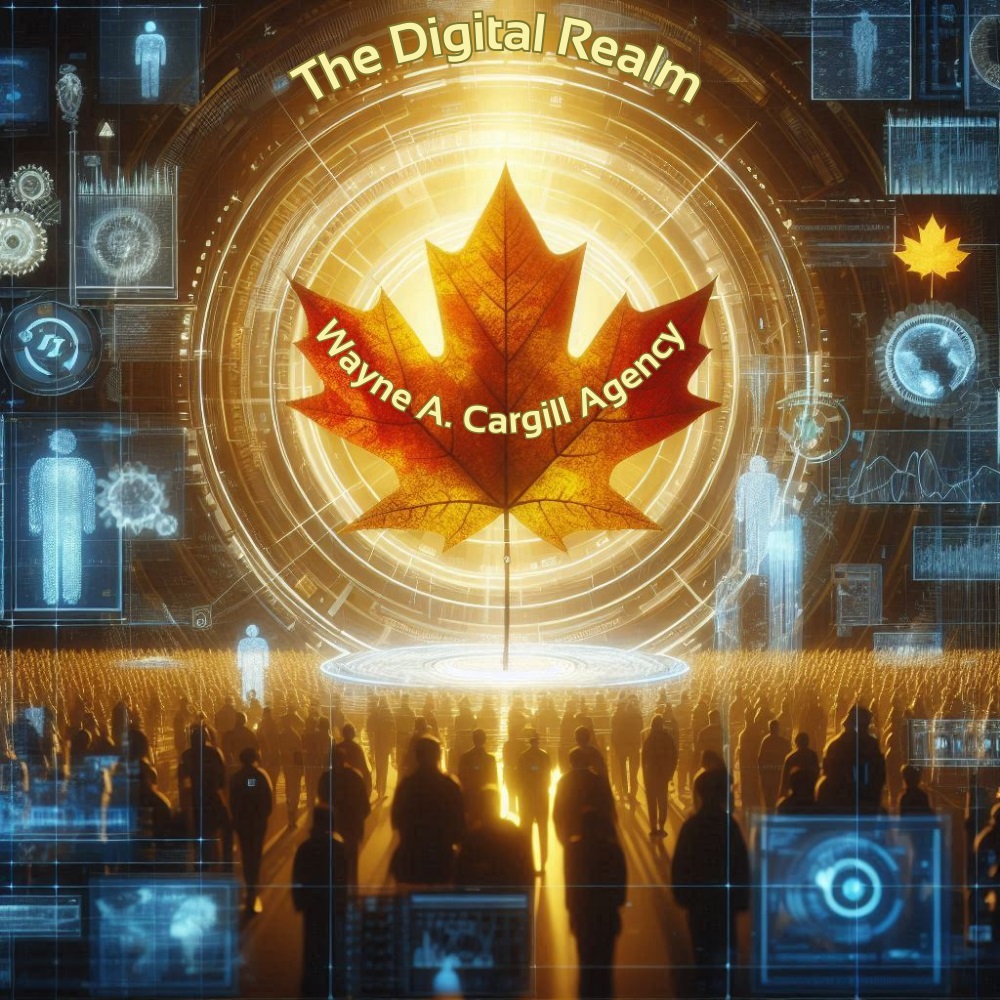 Wayne A. Cargill Agency graphic design of What Is The Digital Realm, and the future of Canada