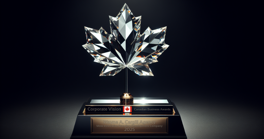 Wayne A. Cargill ~ Client Scout graphic design of Wayne A. Cargill Agency Awarded Most Innovative Branding Development Company by Corporate Vision Canadian Business Awards 2025